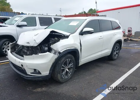 2016 Toyota Highlander Xle V6 from USA, damaged, VIN 5TDKKRFHXGS122280